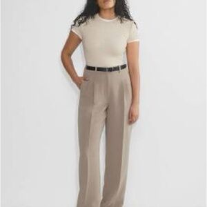 Aritzia Wilfred Effortless Pants in Grey Taupe (Size 4)